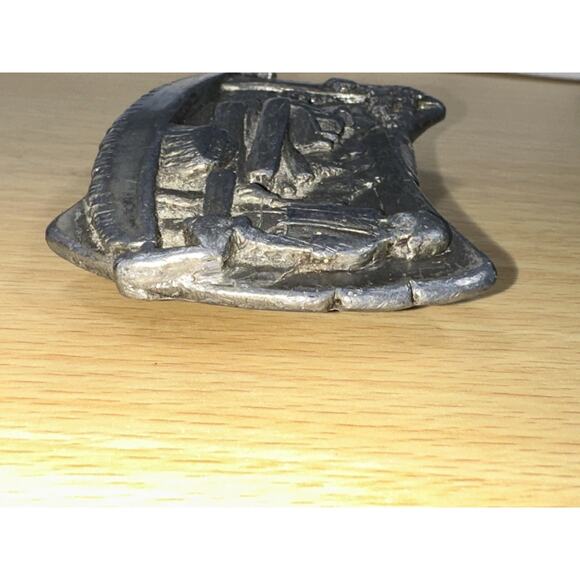 Vintage 1981 Bergamot Brass Works Lumberjack Logger Belt Buckle - Picture 6 of 8